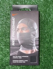 Nike Pro Combat HyperWarm HydroPull Hood Shiesty Ski Mask Black Red New One Size