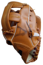 Franklin Nine Inch Nylon Stitched Baseball Glove Kids Right Hand Throwing Brown