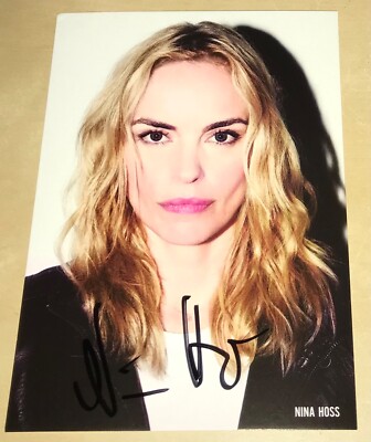 Nina Hoss Original signierte Autogrammkarte Autogramm Karte TV Model #4