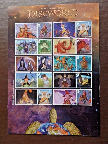G.B. SG LS 154 Discworld s/adh Smiler Sheet Fine Used