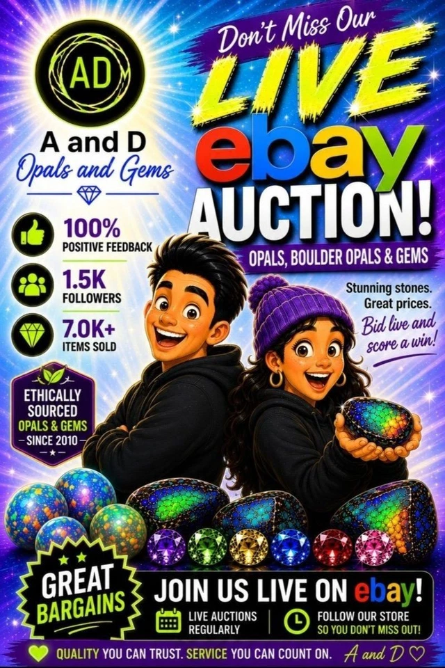 Lots of $1 Starts 🔥 Opal Auctions - Rough ✨Penny Drops 💎Gemstones & More!