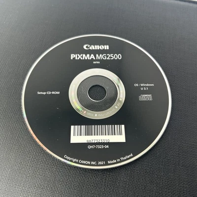 Canon PIXMA MG2500 Series Setup CD-ROM Driver Software Disc OEM K30355 - Image 1 of 2
