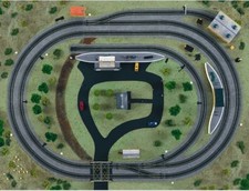 Hornby R771 MIDIMAT PRINTED PAPER TRAIN SET TRACK MAT OO GAUGE. NEW! US Listing!