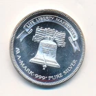 1985 LIBERTY SILVER A-MARK 1 ONE TROY OUNCE 999 SILVER ROUND