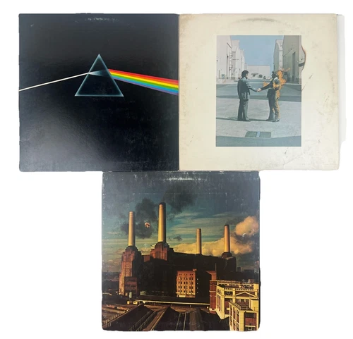 Pink Floyd LP Lot of 3 The Dark Side Of The Moon Animals Wish You Were Here VG+