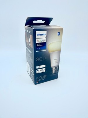 Philips Hue White Ambience Single Smart Bulb LED B22 Bluetooth Alexa und Google