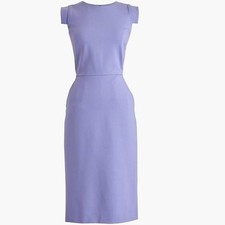 NWT J.Crew Resume Sheath in Frosted Orchid Stretch Ponte Dress 8