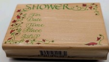 Inkadinkado Rubber Stamp Baby Shower