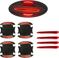 1 Pack 8 Pcs Car Door Handle Protector Reflective Stickers Universal Auto Do