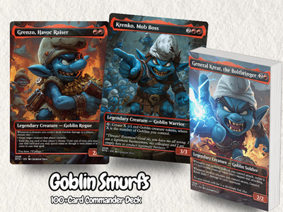 Goblin Smurfs MTG Proxy EDH Deck | 100 Cards + Tokens