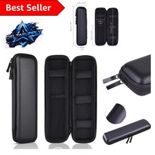 Large Capacity Zippered Pencil Case with Elastic Strap - Ideal for All Ages