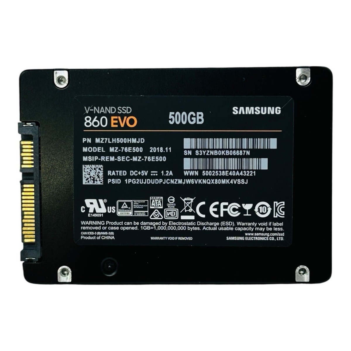 Samsung 860 EVO 500 GB 2.5