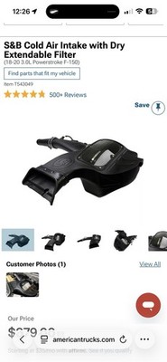 S&B Cold Air Intake For 2018-2020 3.0L Ford F-150 Powerstroke