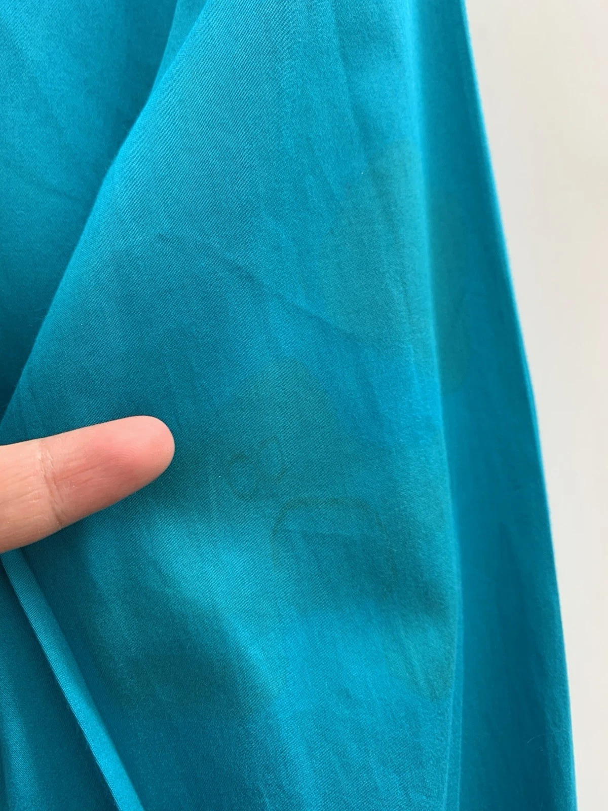 Versace Collezione Abito Camicia 151 2 39 Raso Turchese Slim Fit #C7 Ha Macchie