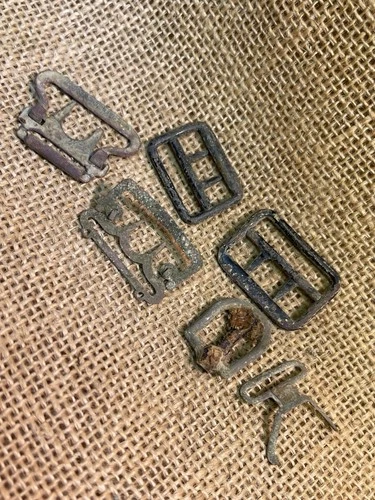 Dug Civil War Relic Grouping Various Pants Adjuster Type Buckles One Dated 1862