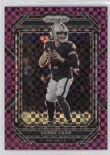 2022 Panini Prizm Purple Power Prizm 20/49 Derek Carr #169 15ej