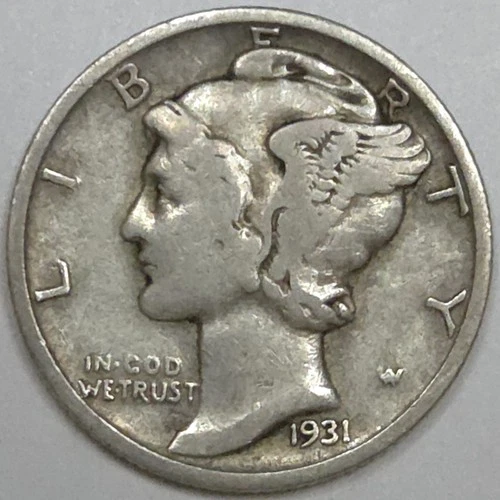 New Listing1931-S Mercury Dime (Lot#1)