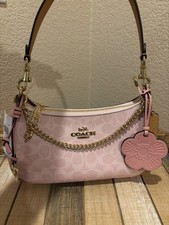 NWT 2026 Coach Teri Shoulder Bag in Signature Canvas with Charms CEA20