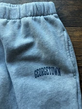 Women's Georgetown Joggers Gray University Solid XS Sweats NCAA Active Big East