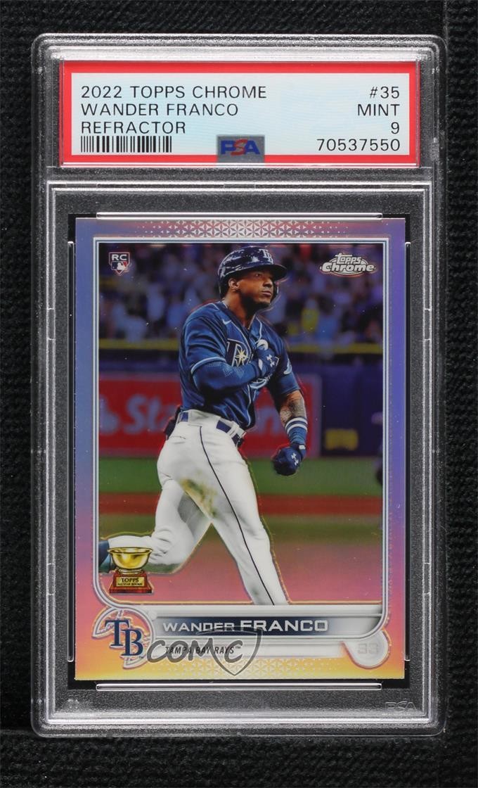 2022 Topps Chrome Sonic Refractor Wander Franco #35 PSA 9 MINT Rookie RC