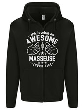 This Is What an Awesome Masseuse Looks Like Mens Zip Up Hoodie
