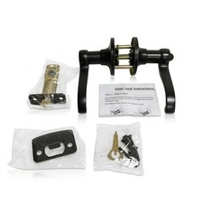 Signature Hardware Closed Scroll Lever Privacy Door Lock Oil-Rubbed Bronze
