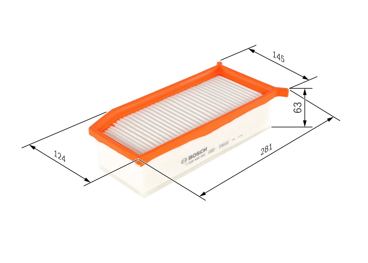 Bosch F026400343 Air Filter Insert - Image 2