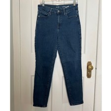 Old Navy O.G. Straight High Rise Jeans Secret Slim Pockets Dark Wash Women's 4