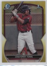 2023 Bowman Chrome Prospects Yellow Refractor 7/75 Cristofer Torin #BCP-204 1l8x
