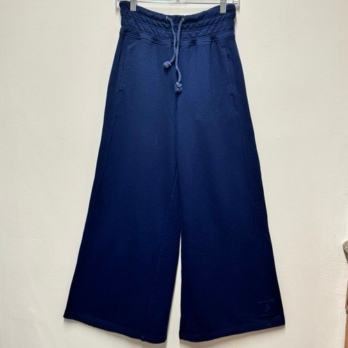 Free People FP Movement Full Court Wide Leg Pants Navy Blue Drawstring XS/S