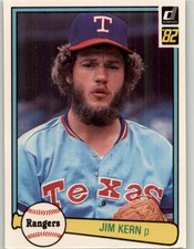 1982 Donruss Jim Kern #89 Texas Rangers