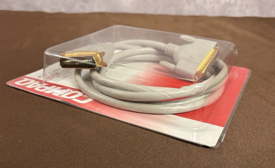 Compaq Printer Cable 6-ft 1.82m IEEE 1284 Gold Plated #26-626 (25 To 36 Pin) NEW - Image 4 of 4