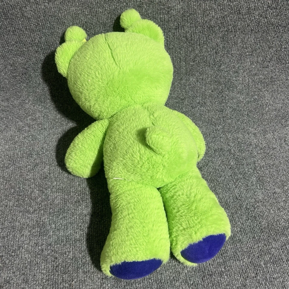 "Build-A-Bear" Bear-lien Alien Bear Verde 18" - BAB Raro Difícil de Encontrar - Etiqueta de Corte Foto 4 de 4