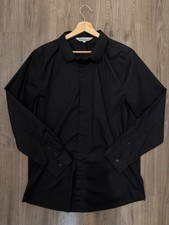 Chefworks Contemporary Collection Dress Shirts Black Size Medium