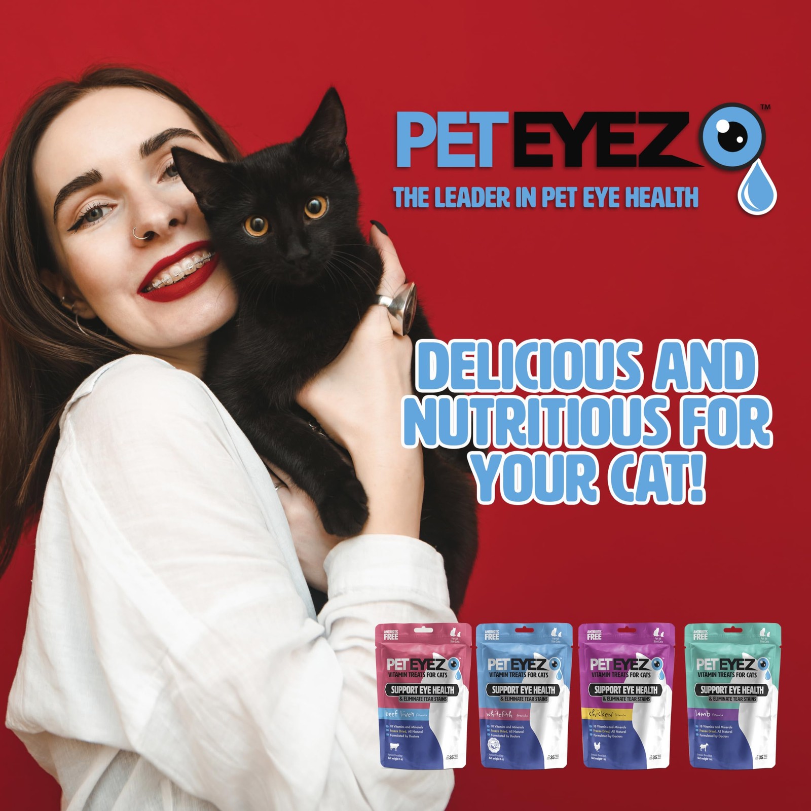 All Natural Cat Treats Eye Health Relief Grain Free Multivitamin 1 Ounce