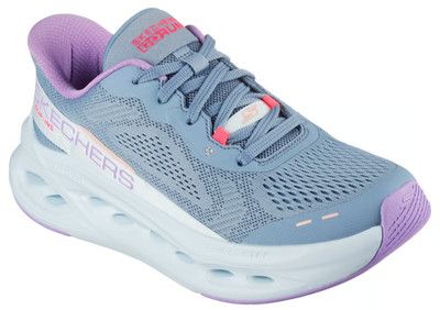 NEW WOMENS SKECHERS SLIP INS MAX CUSHIONING GLIDE STEP Slate MESH Shoes