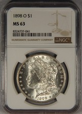 1898-O Morgan Silver Dollar NGC MS63 $1