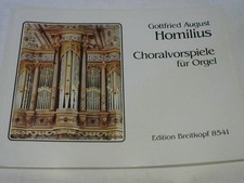 Choralvorspiele für Orgel - Breitkopf Urtext (EB 8541) Gottfried, August Homiliu