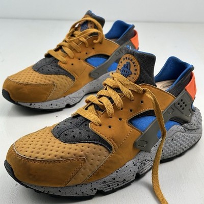 Nike Air Huarache SE ACG Running Shoes Men 10 Gold Leaf Hyper Cobalt 852628-700