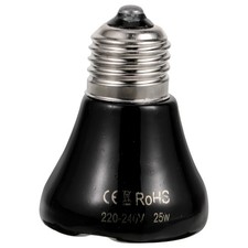 25W Ceramic Reptile Heating Bulb Lamp for Terrarium Bearded Dragon Accessories