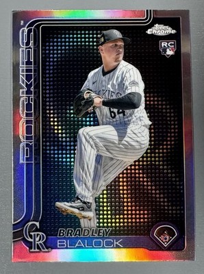 2025 Topps Chrome Bradley Blalock Lightboard Logo SP Rookie RC #289 Rockies