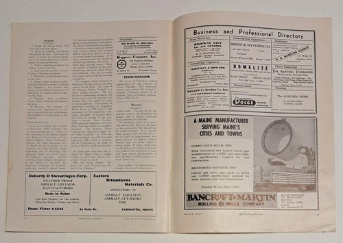 1959 The Maine Townsman Magazine Augusta Safety Industrial Plant Location - Picture 5 of 6