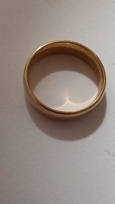Plain Yellow Gold Wedding Anniversary Band Ring No Stone