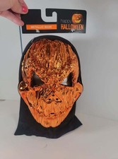 New Metallic Scary Pumpkin Halloween Costume Mask Halloween Ghoul