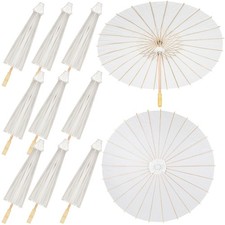 Paper Umbrellas 33 Inch White 80 Pack Chinese Japanese Parasol Decor Led Sadnyy