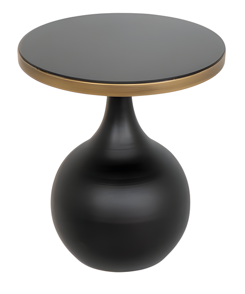 Eleganter Schwarzer Beistelltisch Aus Holz Im Modernen Stil-image