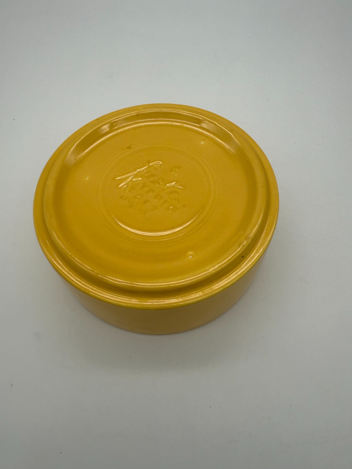 Vintage Fiestaware Kitchen Kraft Set of  4 Stacking Refrigerator Dishes w/Lid