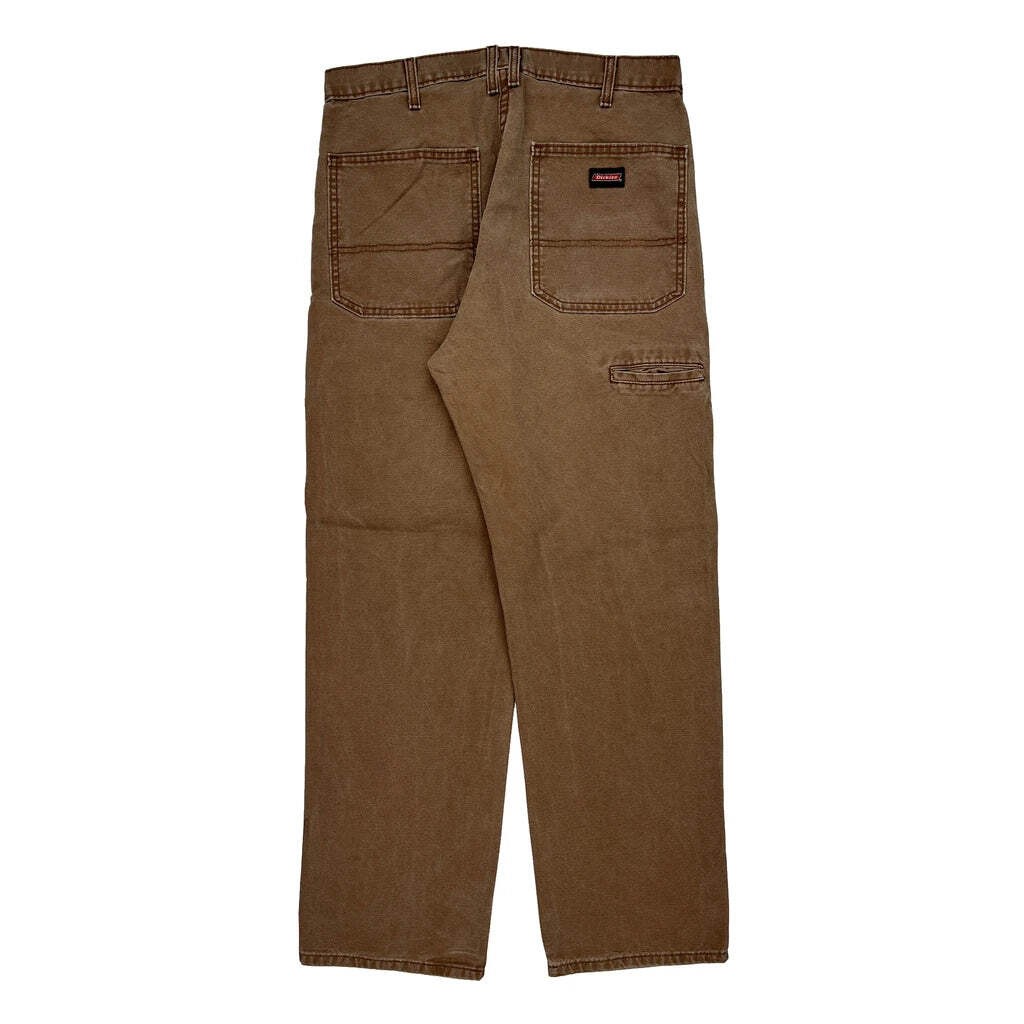 Dickies Carpenter Pants - 32W 30L Brown Cotton