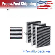 3X CF11966 Cabin Air Filter For Buick/Cadillac/Chevrolet/GMC/Cadillac US