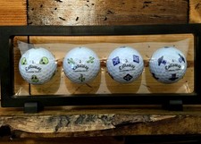 Callaway Chrome Tour Truvis Area 51 Golf Balls Set Of 4 With Display Case